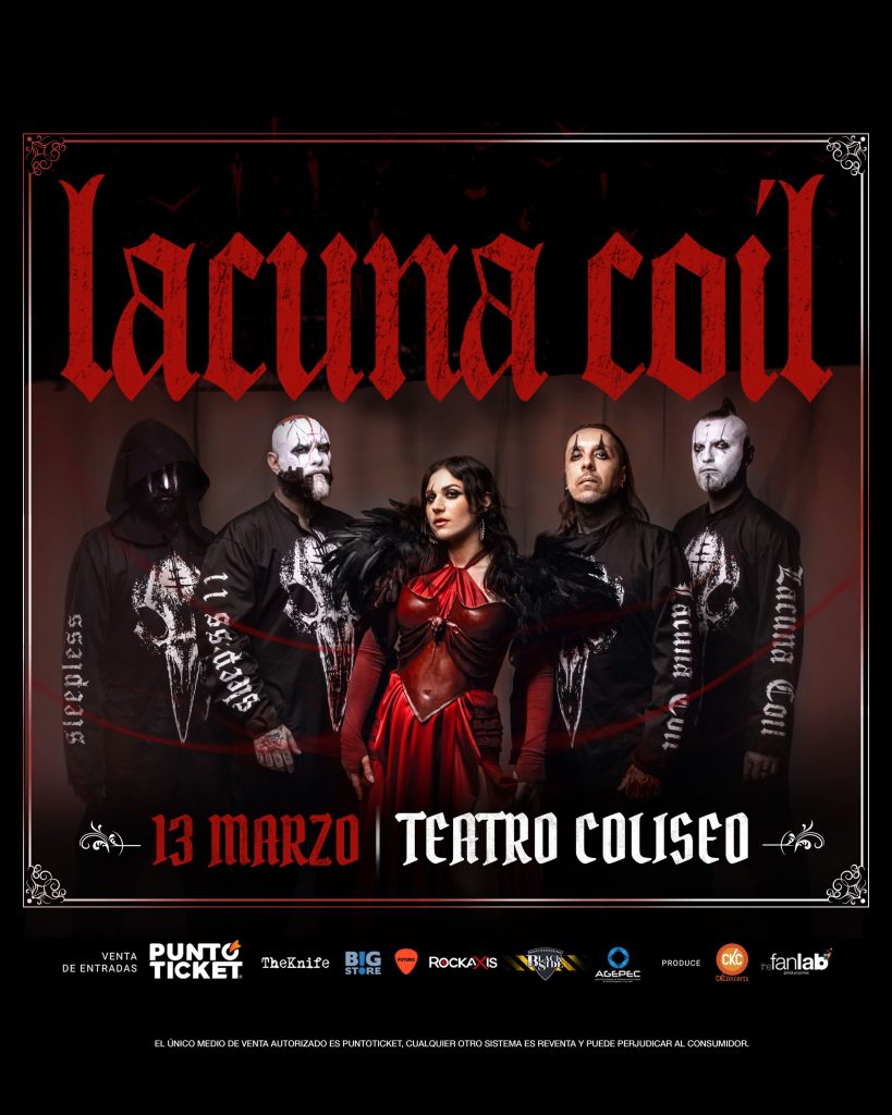 EVENTOS | Lacuna Coil anuncia su esperado regreso a Chile