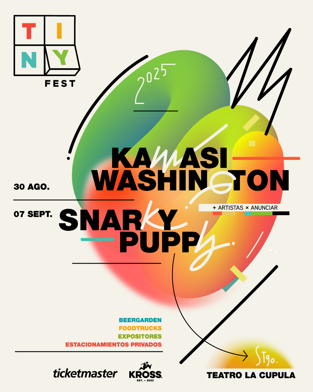 EVENTOS | Kamasi Washington y Snarky Puppy encabezan nueva edición de Tiny Fest: sábado 30 de agosto y domingo 7 de septiembre